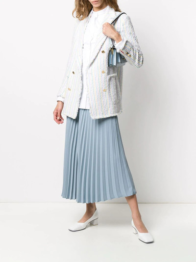 Thom Browne double-breasted striped blazer outlook