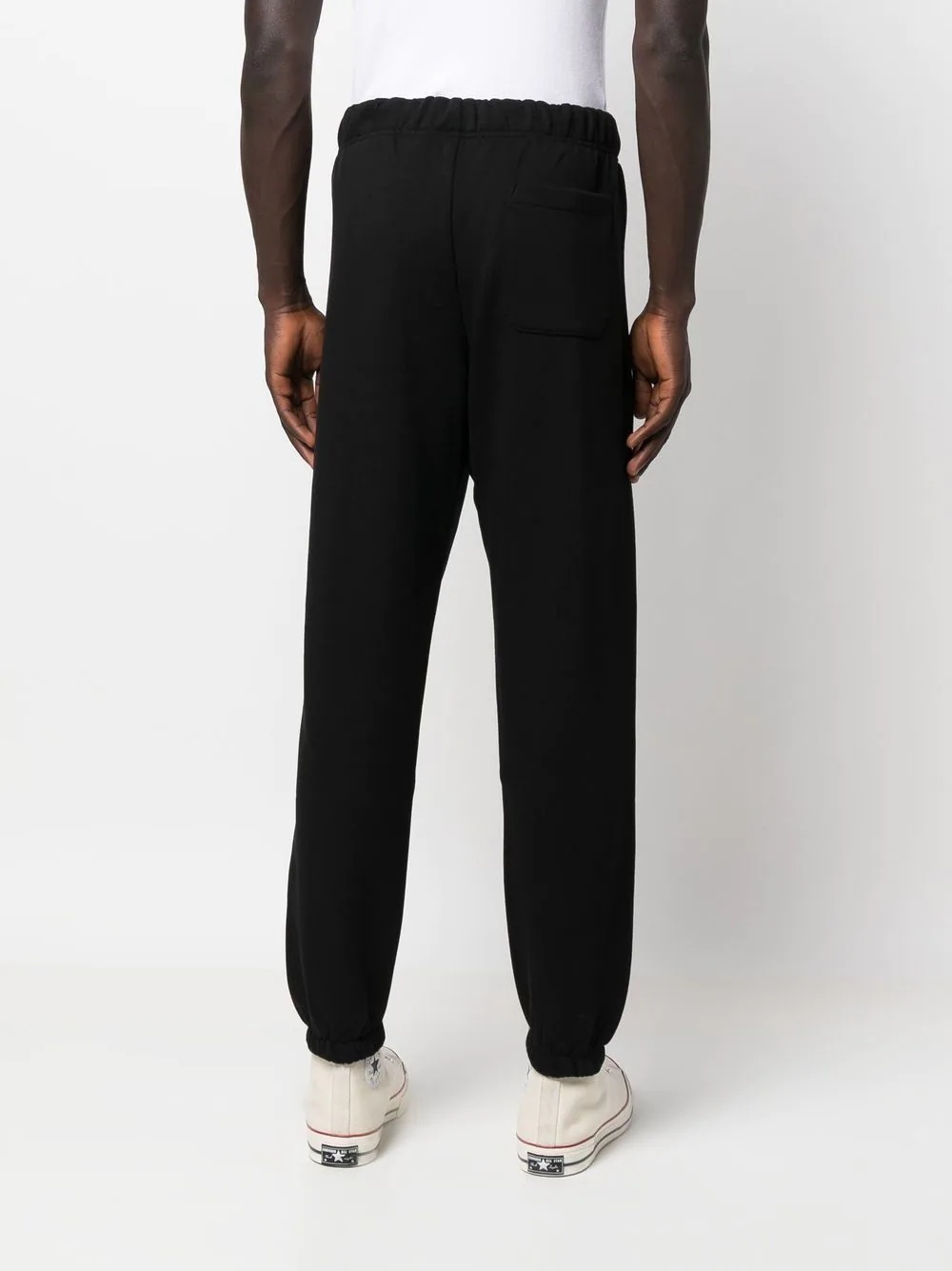 embroidered-logo cotton track pants - 4