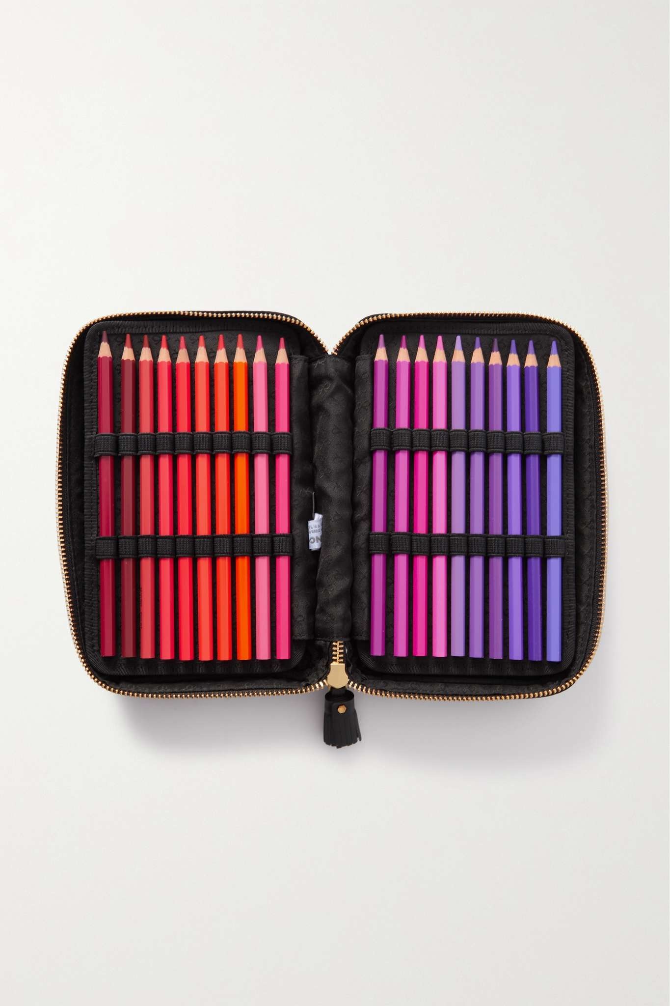 Colouring Pencils leather-trimmed ECONYL pencil case - 4