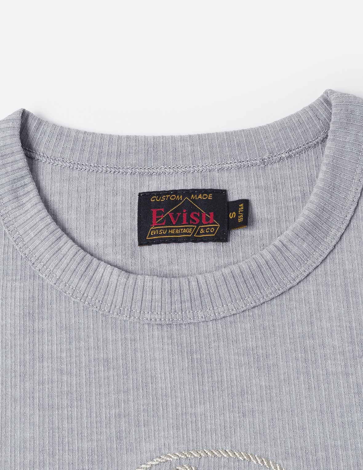 Rope Twist Logo Embroidery Fashion Fit T-shirt - 6