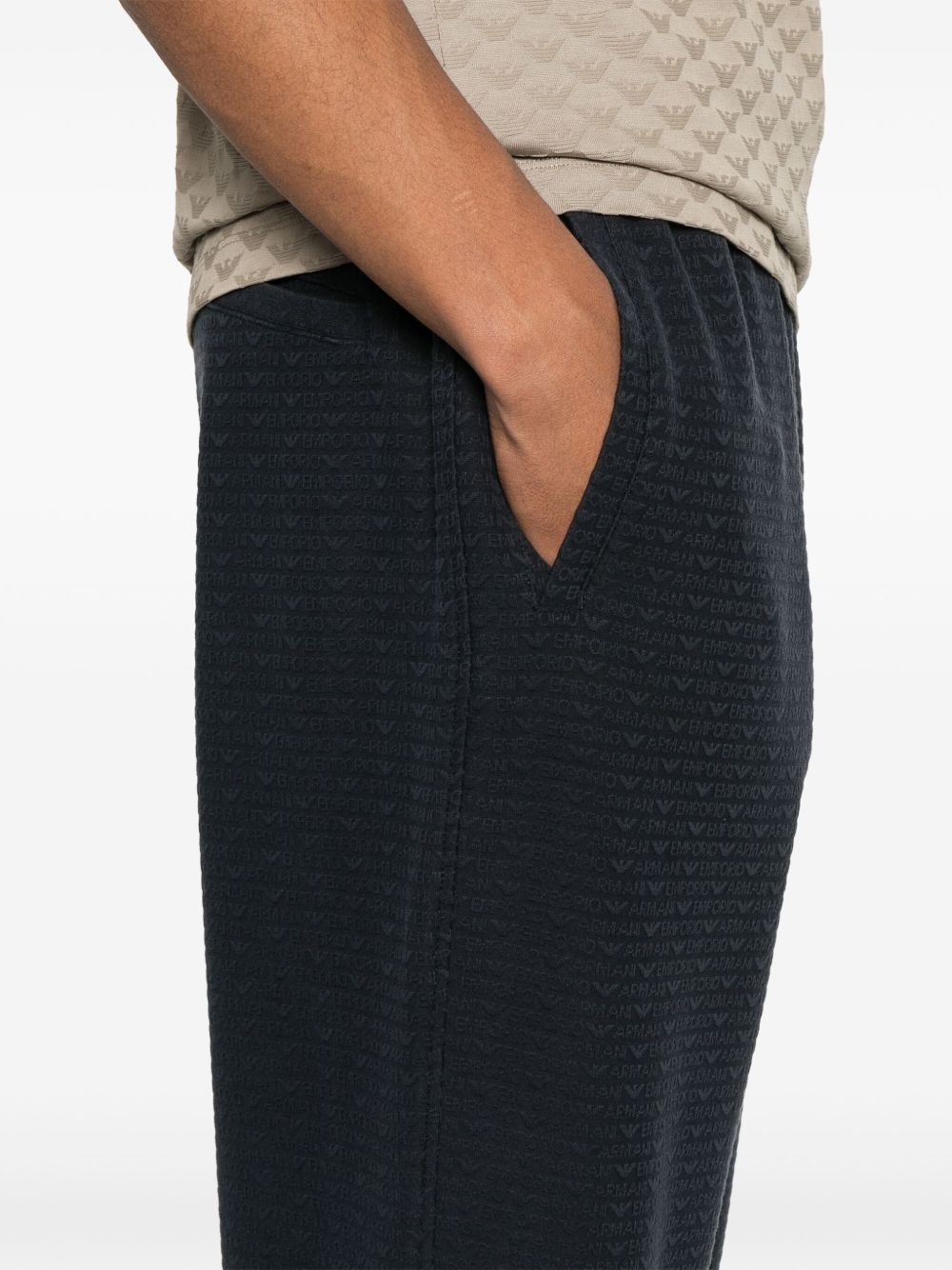 logo-jacquard track pants - 5