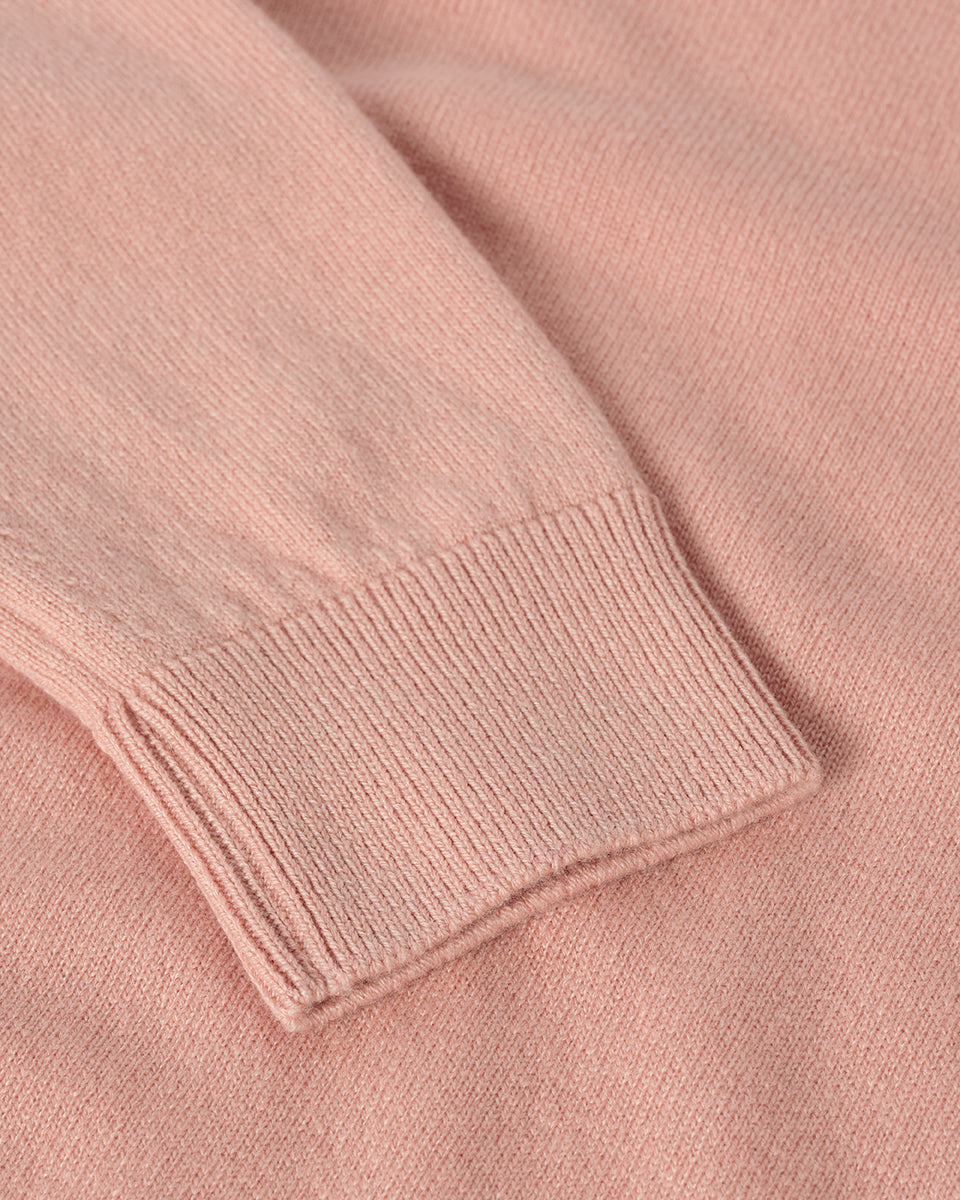 Classic Cashmere Pink Round Neck Jumper - 6
