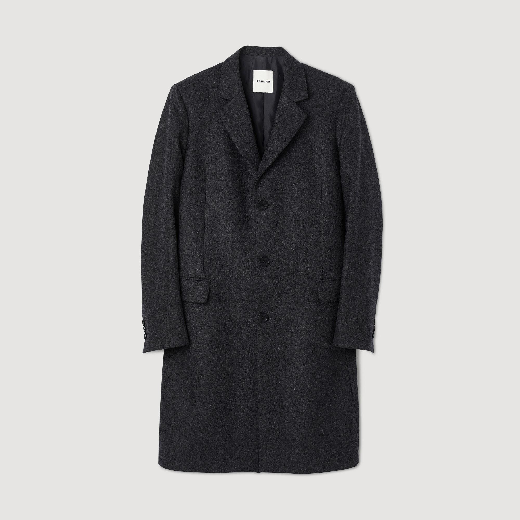 BROADCLOTH WOOL COAT - 1