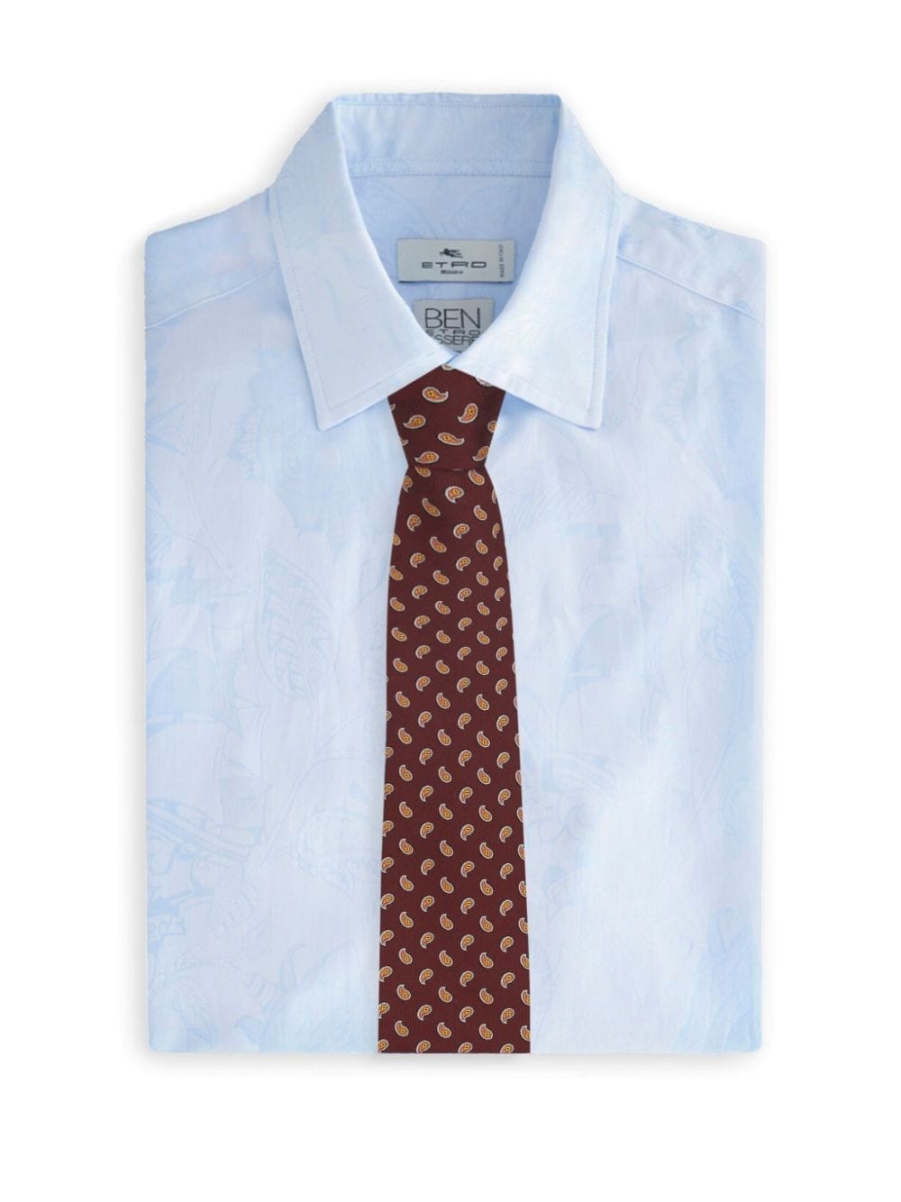 paisley-print silk tie - 3