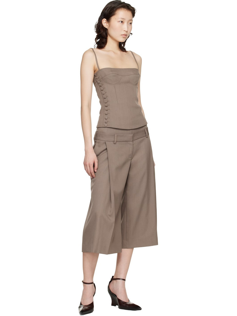 KNWLS Taupe Jett Bustier Top outlook