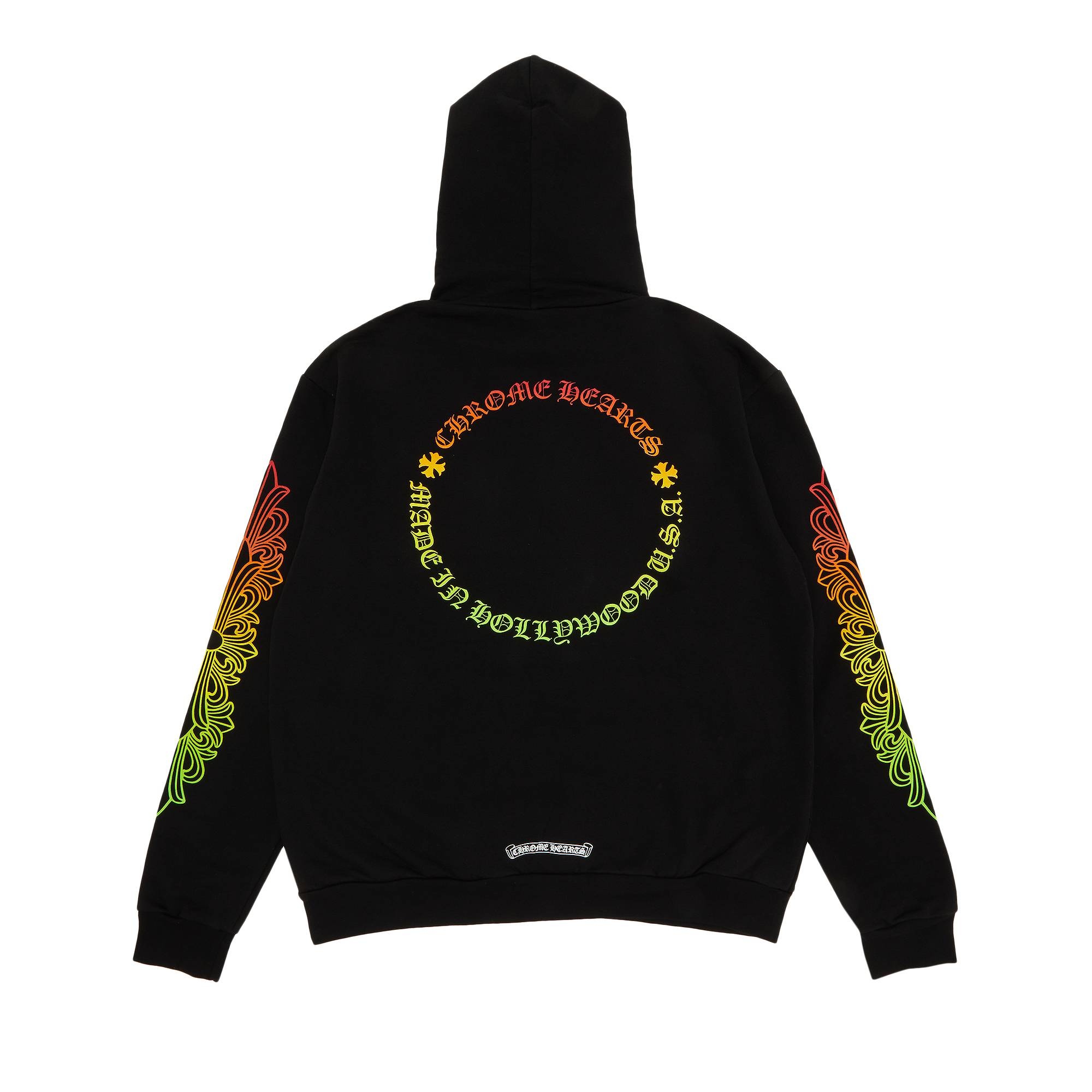 Chrome Hearts Floral Sleeve Gradient Made In Hollywood Hoodie 'Black' - 2