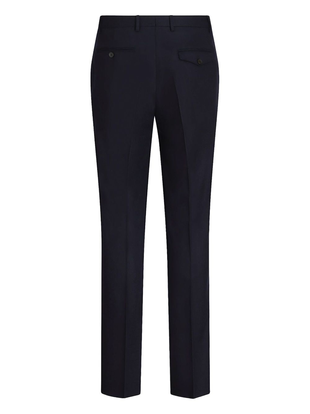 pressed-crease wool trousers - 5