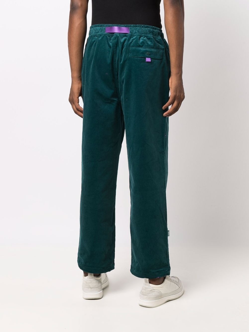 corduroy straight-leg trousers - 4