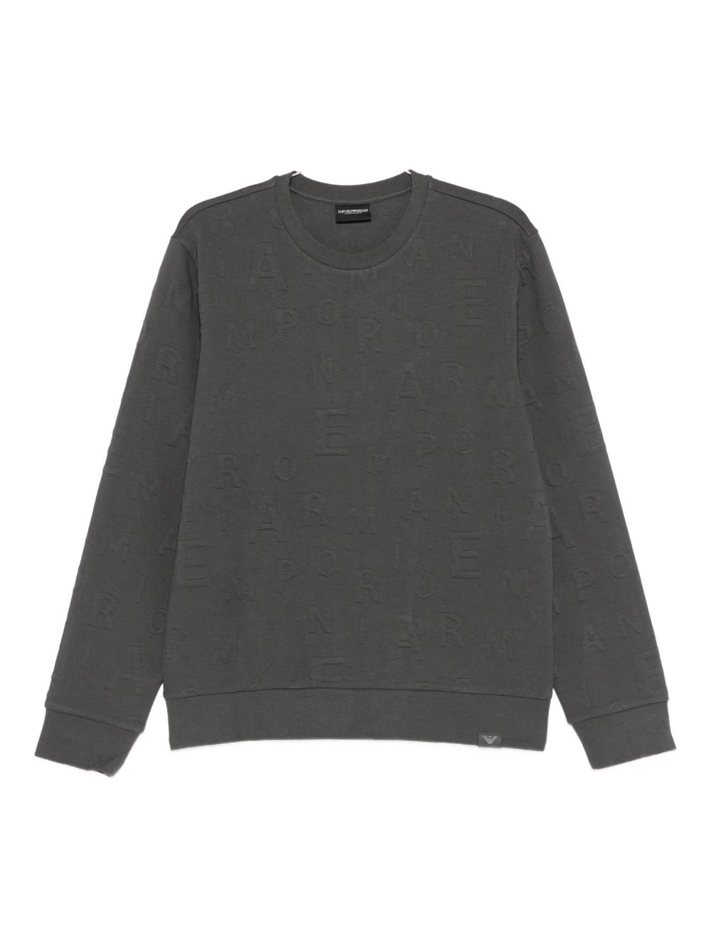 logo-embossed sweatshirt - 1