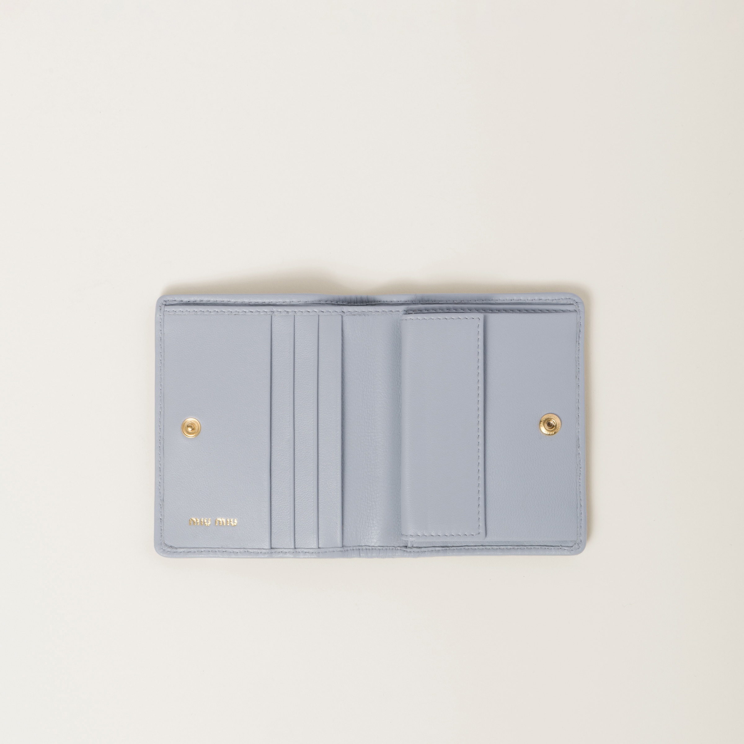 Small matelassé nappa leather wallet - 2