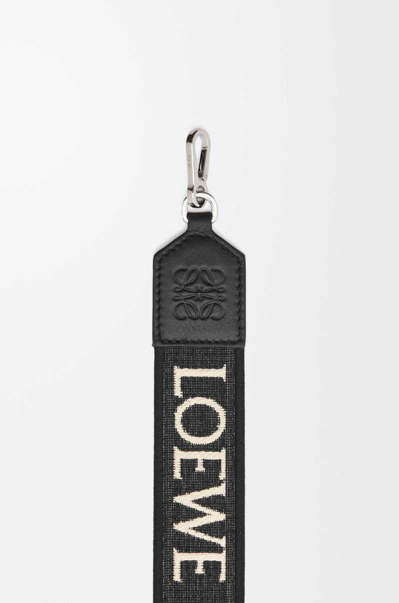 Anagram strap in jacquard and calfskin 3