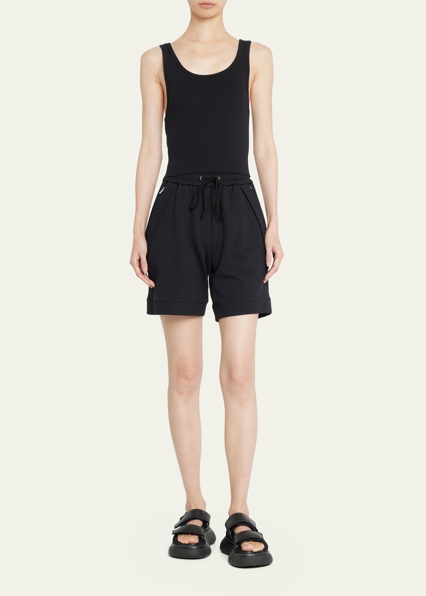 Cropped Scoop-Neck Tank Top - 2