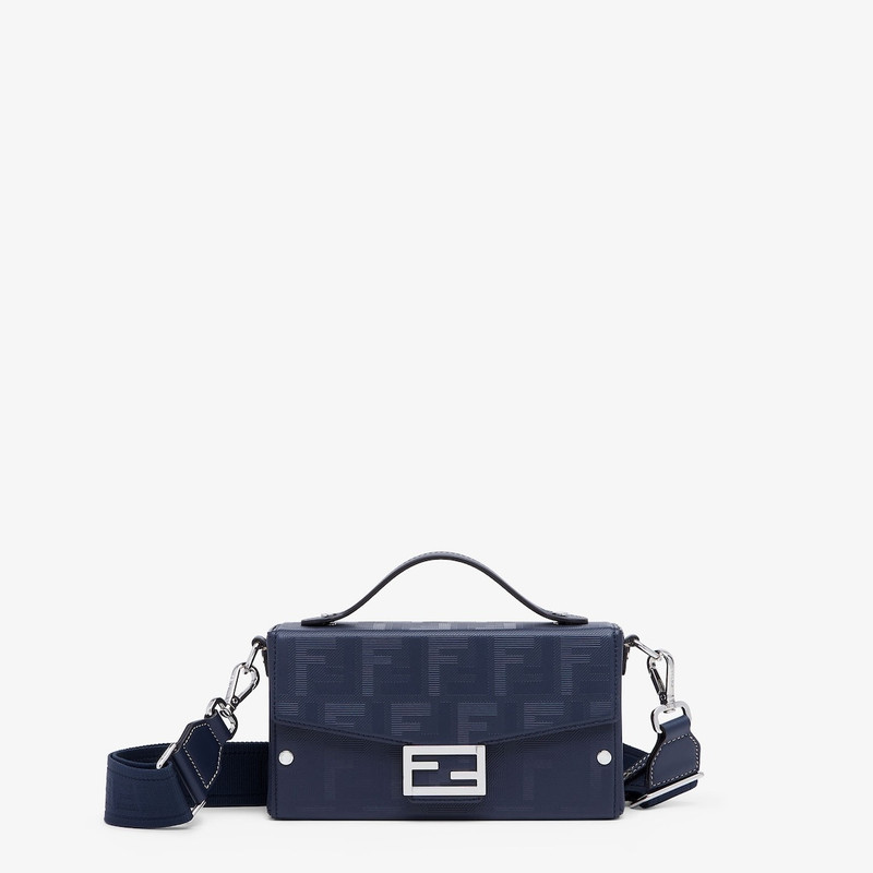 Dark blue leather bag 1