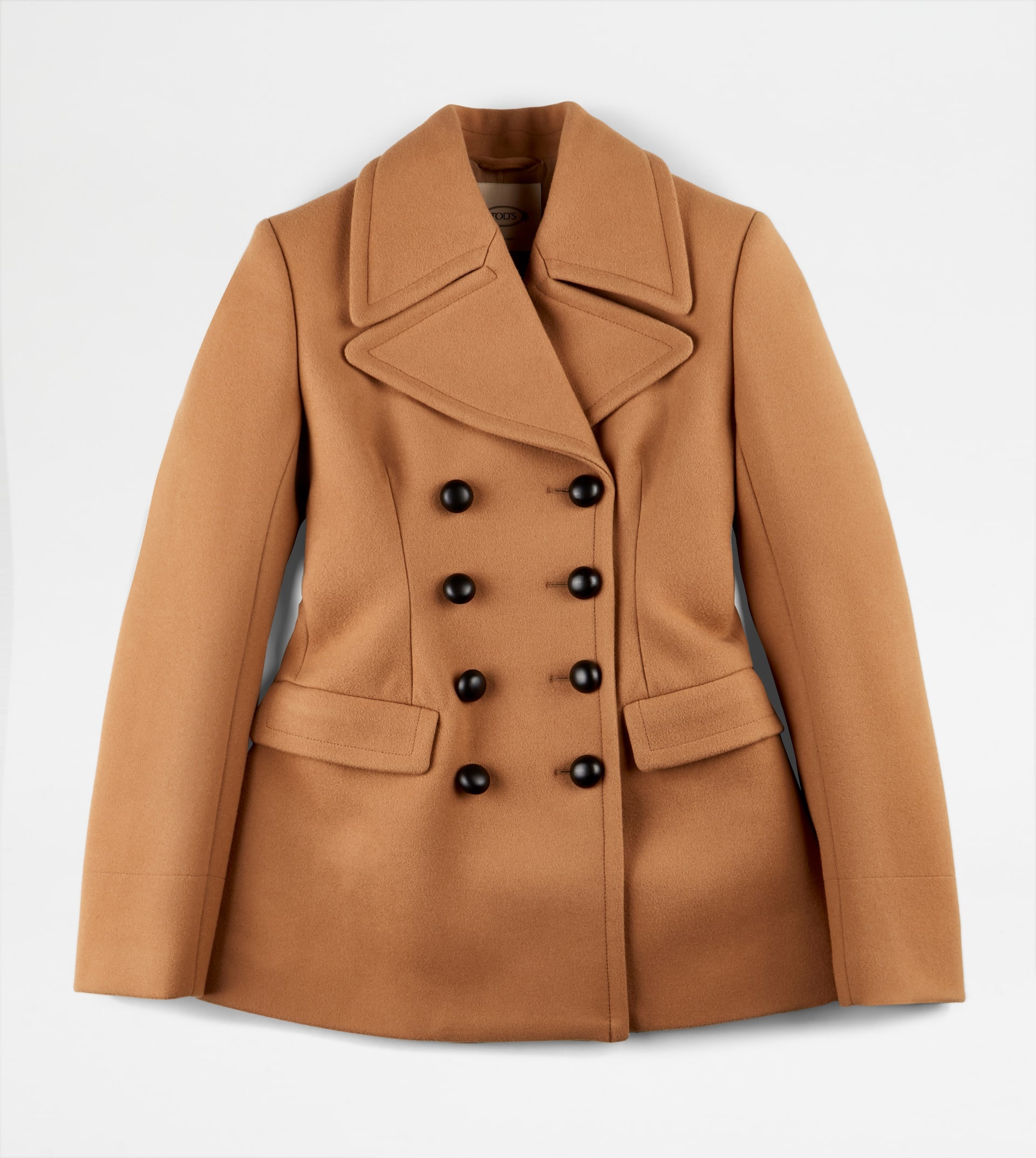 PEACOAT IN WOOL - BROWN - 1