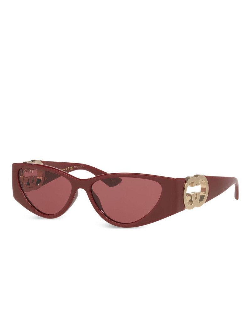 GUCCI GG-logo cat-eye sunglasses outlook