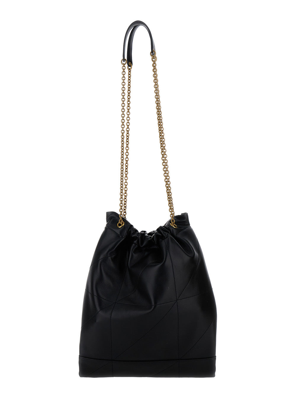 Saint Laurent Women 'Jamie 4.3 Pochon' Black Crossbody Bag With Cassandre In Quilted Leather Woman - 4
