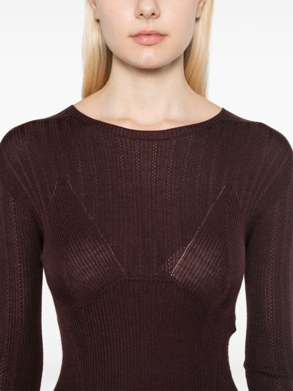 ribbed-knit sweater - 5