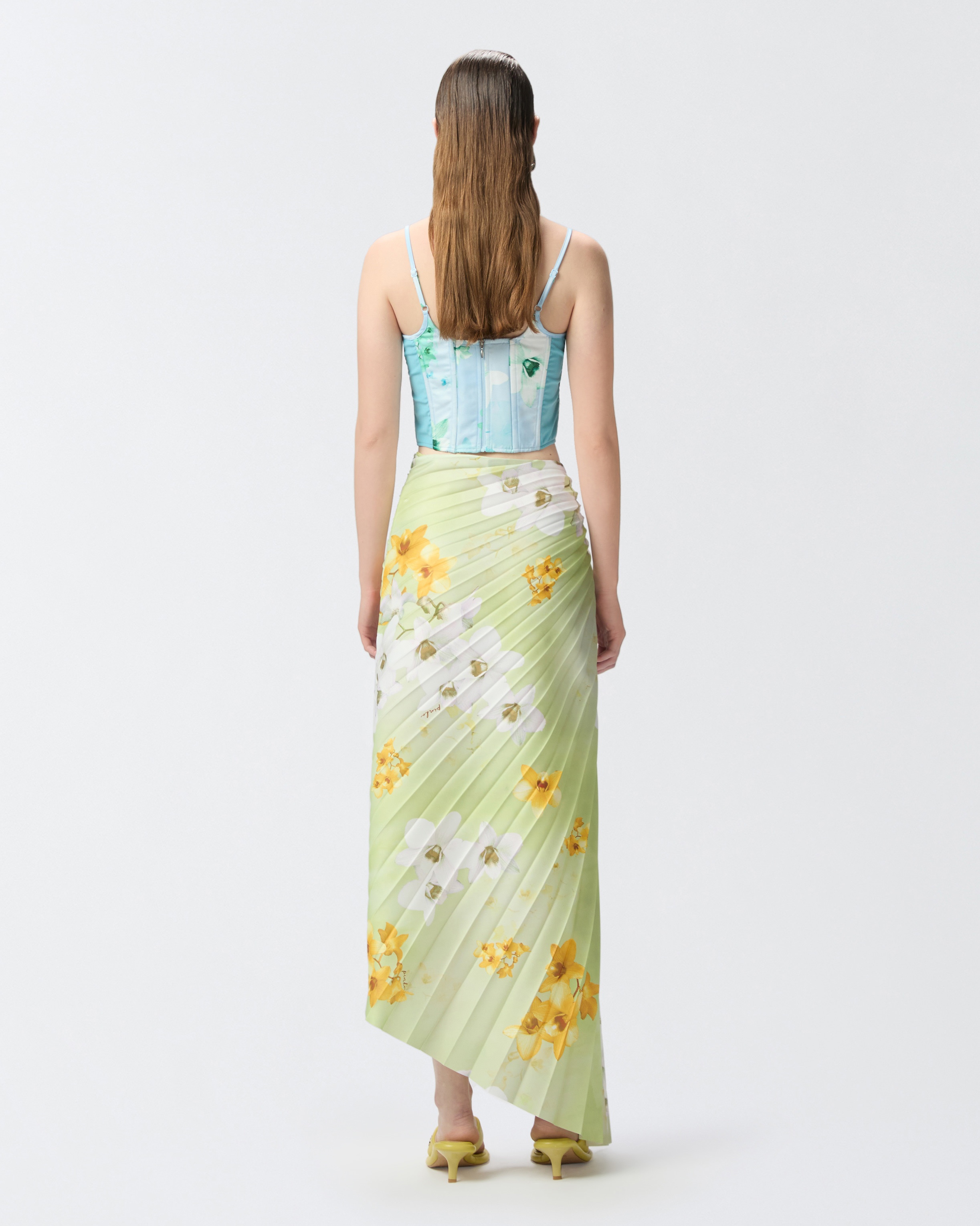 SLEEVELESS FLORAL BUSTIER TOP - 4