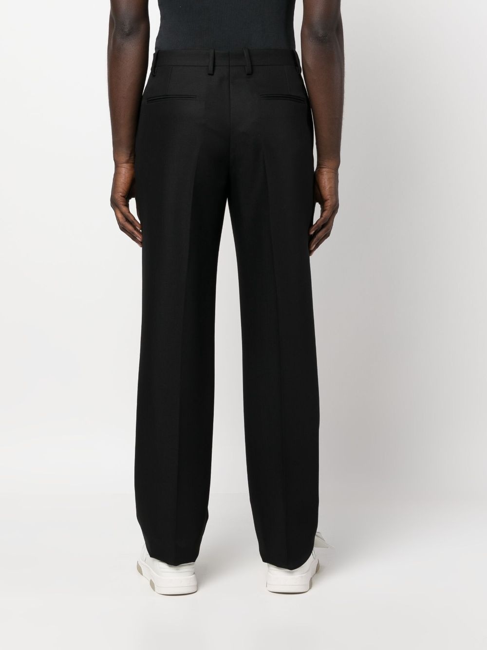 straight-leg tailored trousers - 4