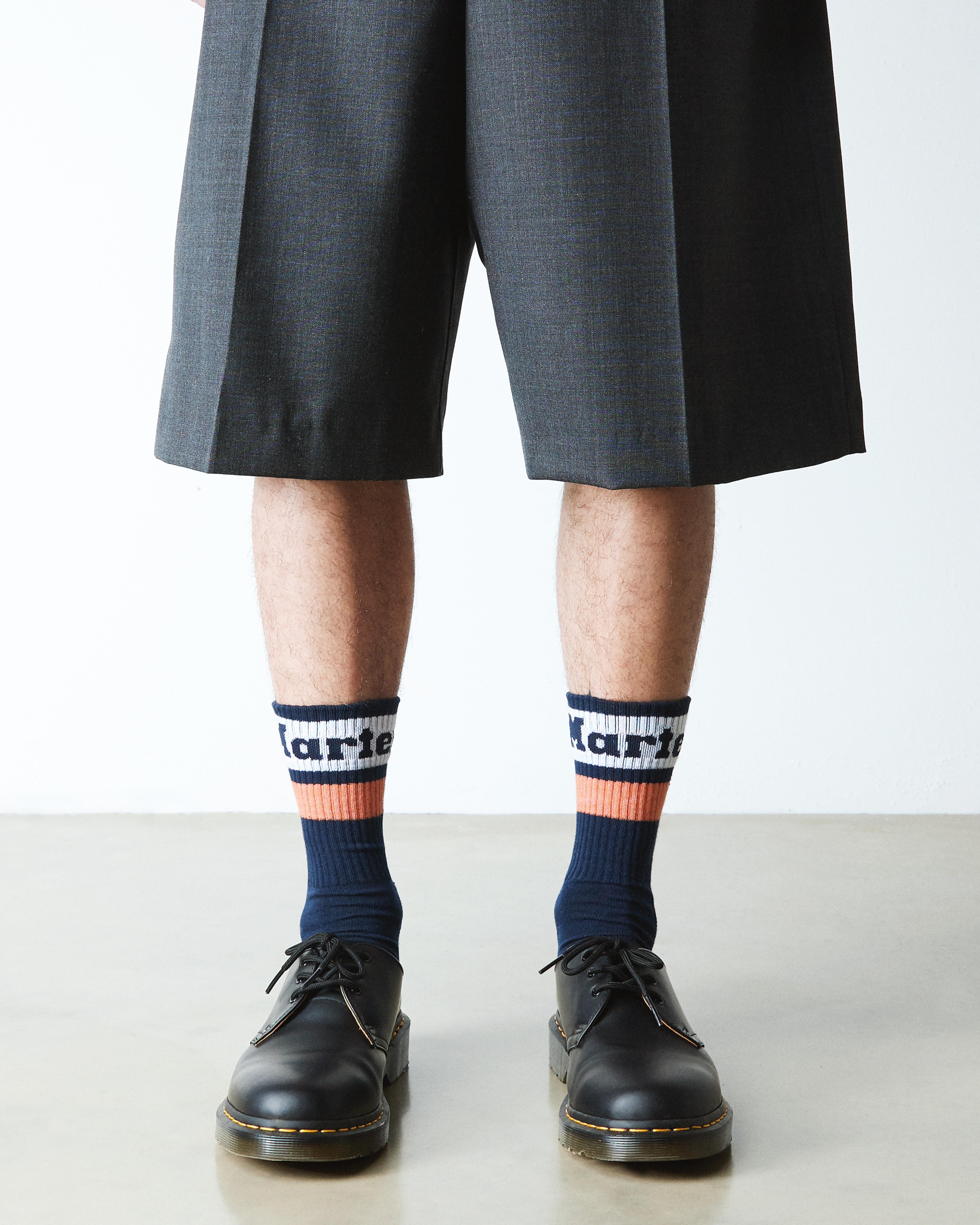 Athletic Logo Organic Cotton Blend Socks - 2