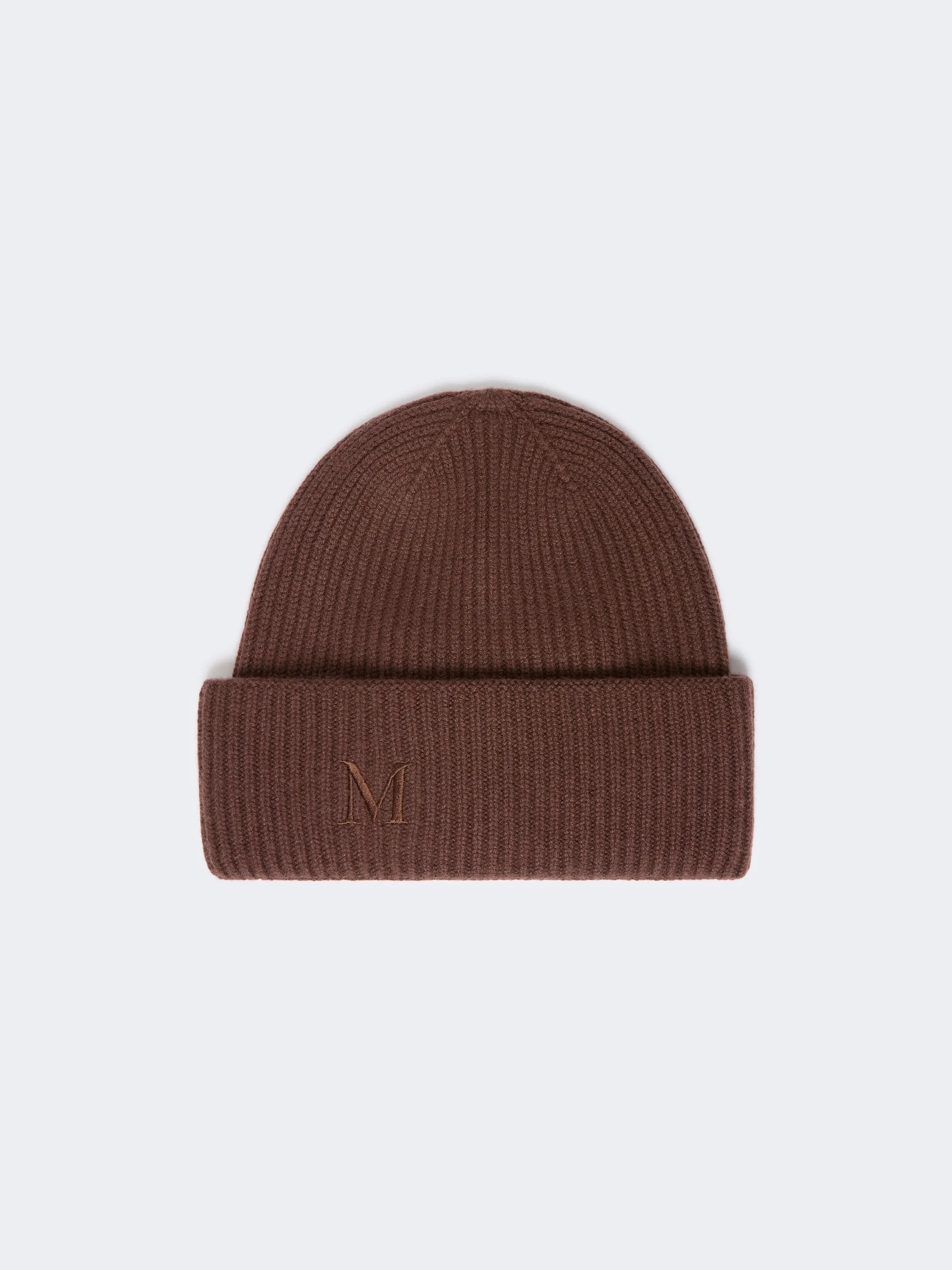 RETINA Ribbed cashmere beanie - RUST - 1