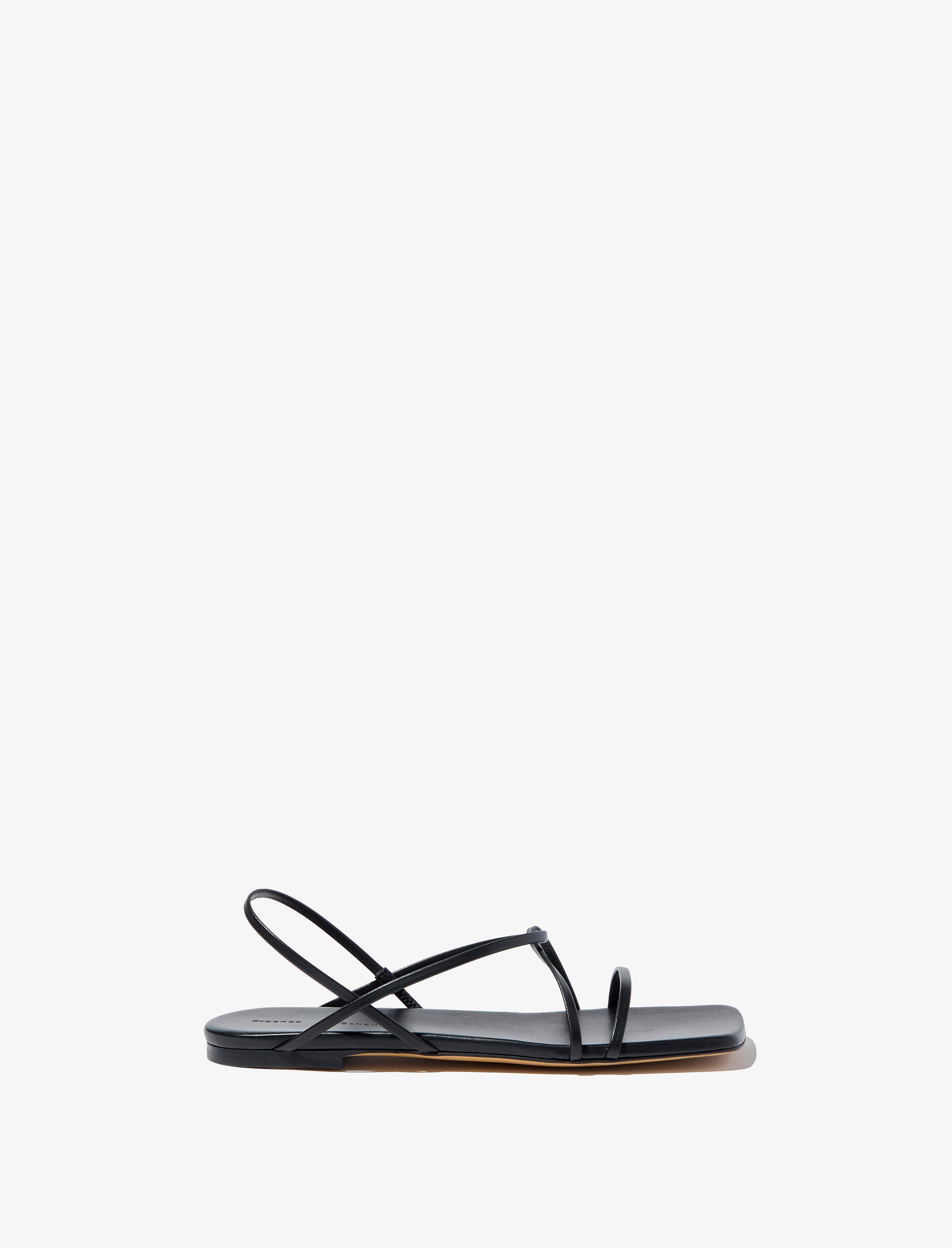 Square Flat Strappy Sandals - 1