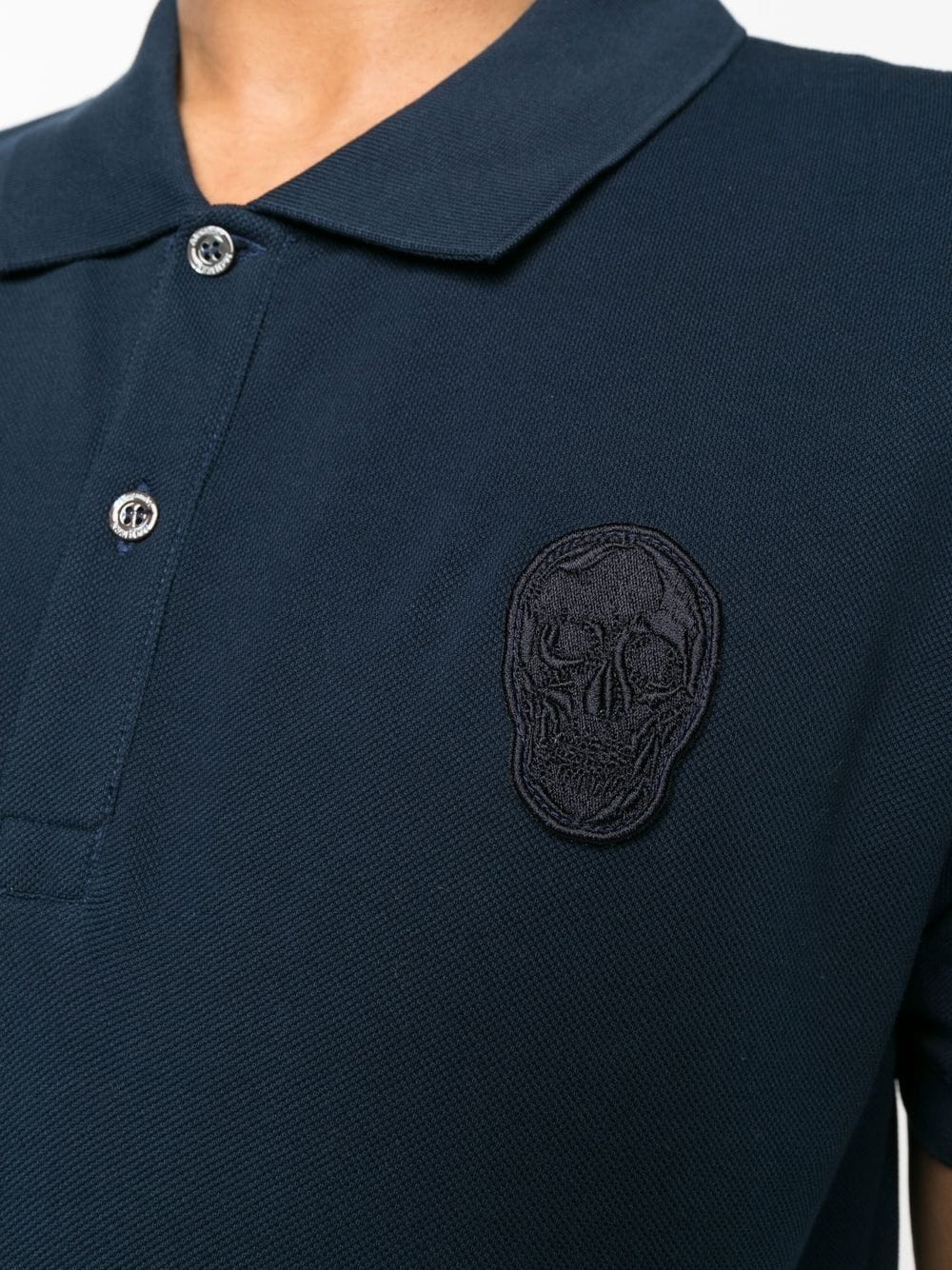 skull-patch polo shirt - 5