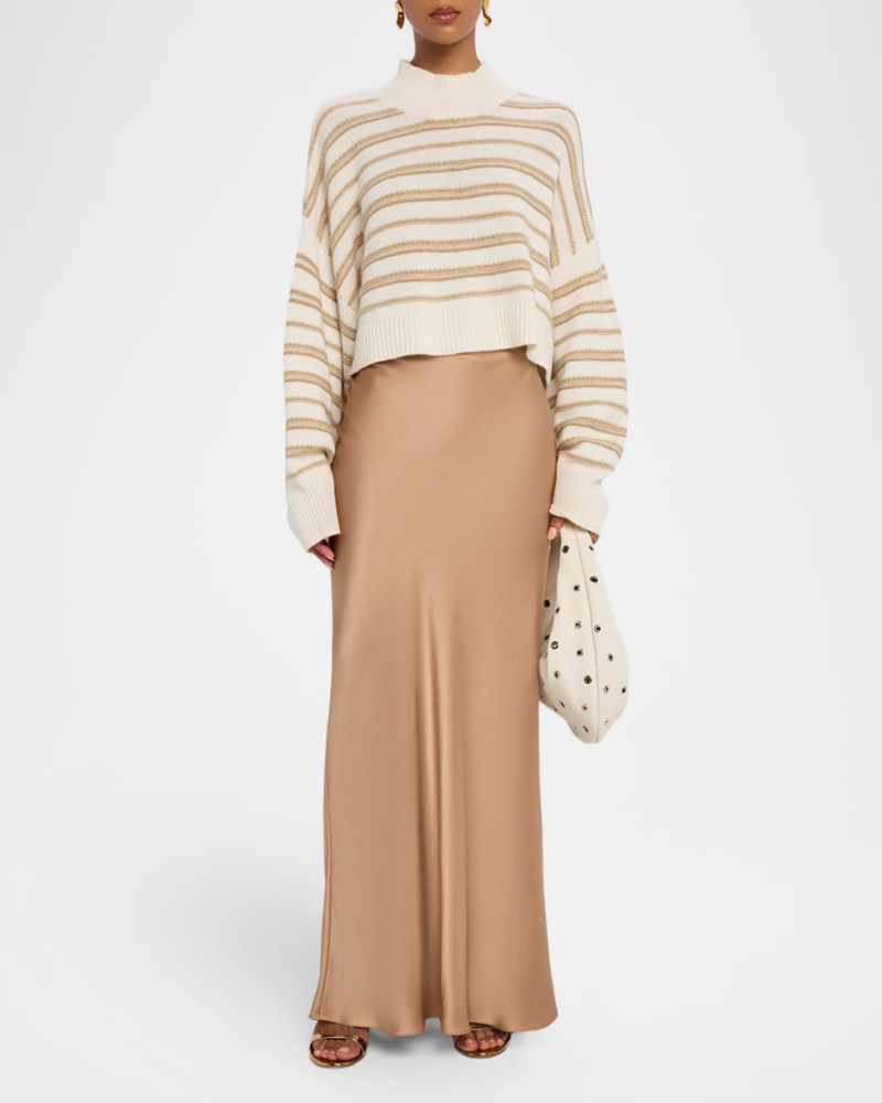 SABLYN Grace Scallop-Trim Bias Cut Maxi Skirt outlook