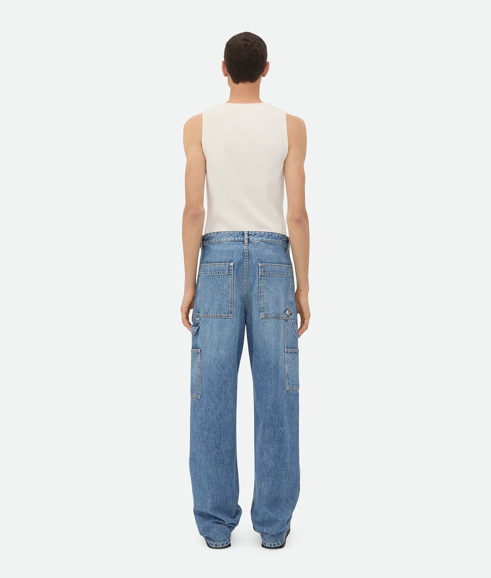 Vintage Indigo Cargo Jeans - 3