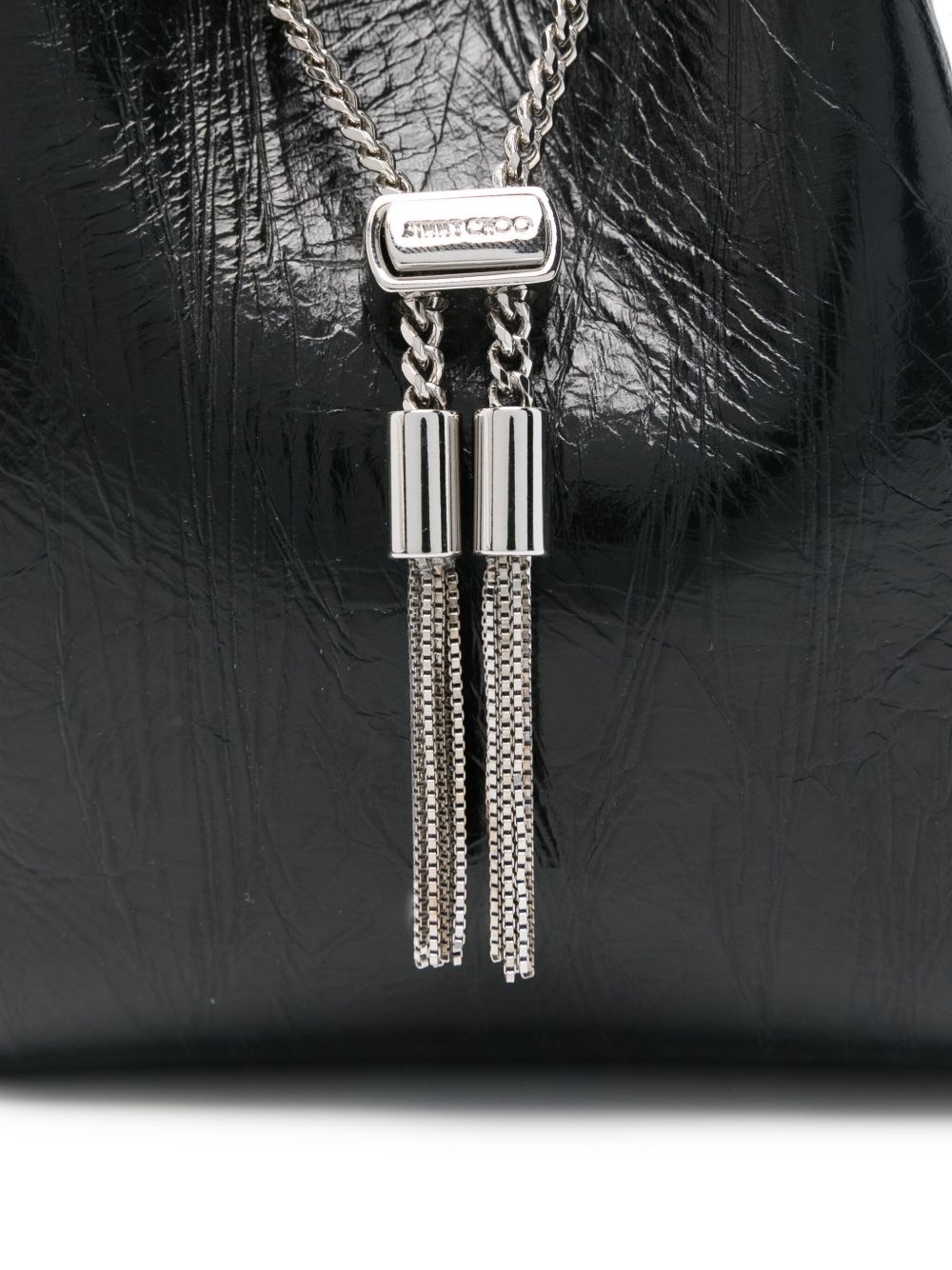 Bon Bon circular-handle tassel bucket bag - 4