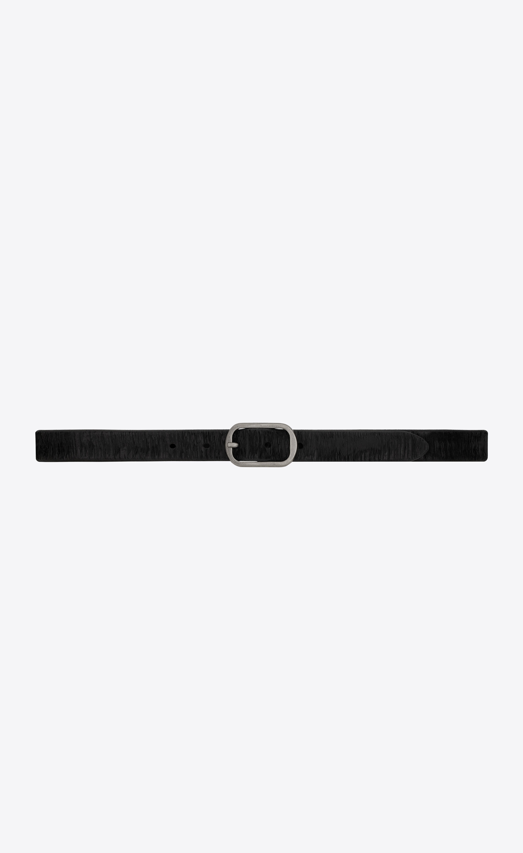 can buckle belt in texturized leather - 1