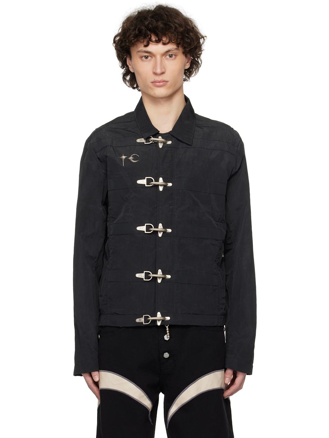 Black Scarred Bio Soldier Jacket - 1
