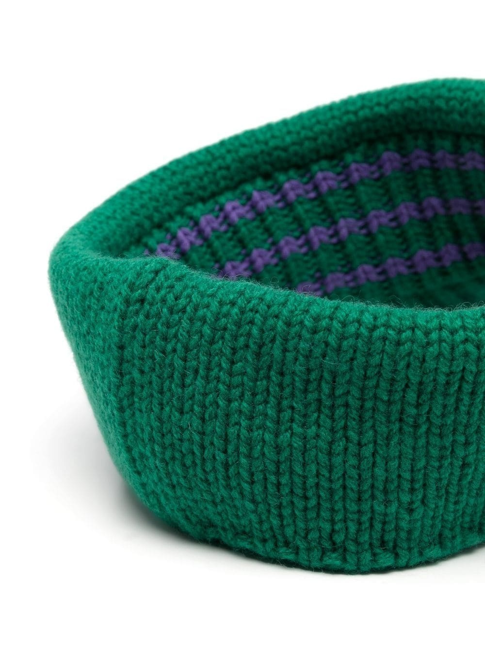 knitted wool visor - 2