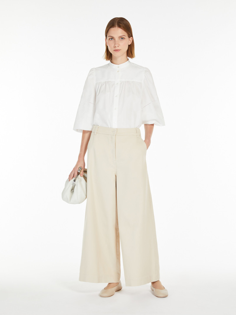 WEEKEND Max Mara DISCO Cotton drill trousers outlook