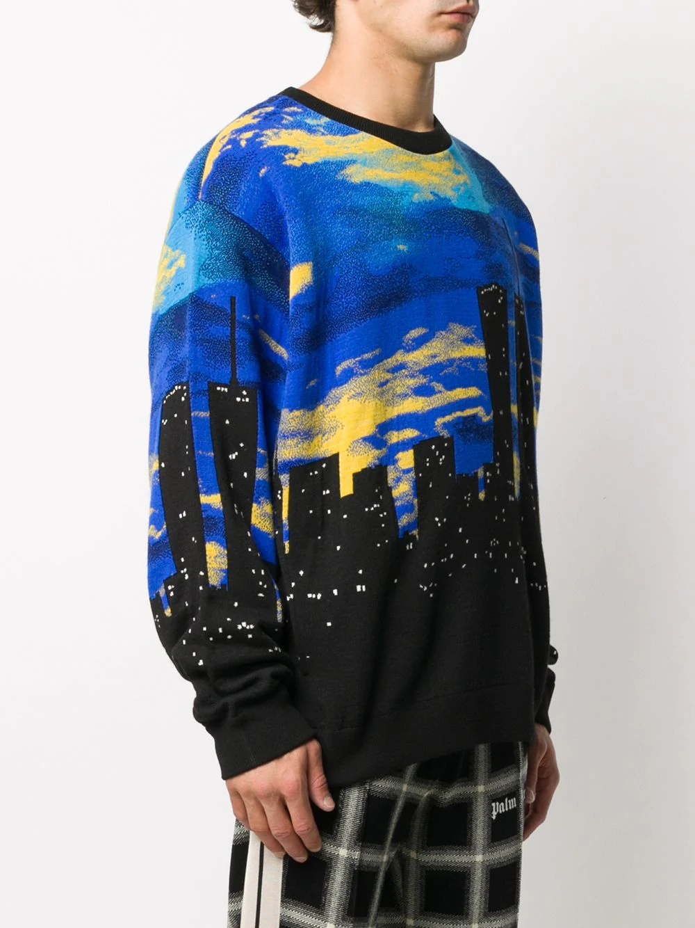 city scape print jumper - 3