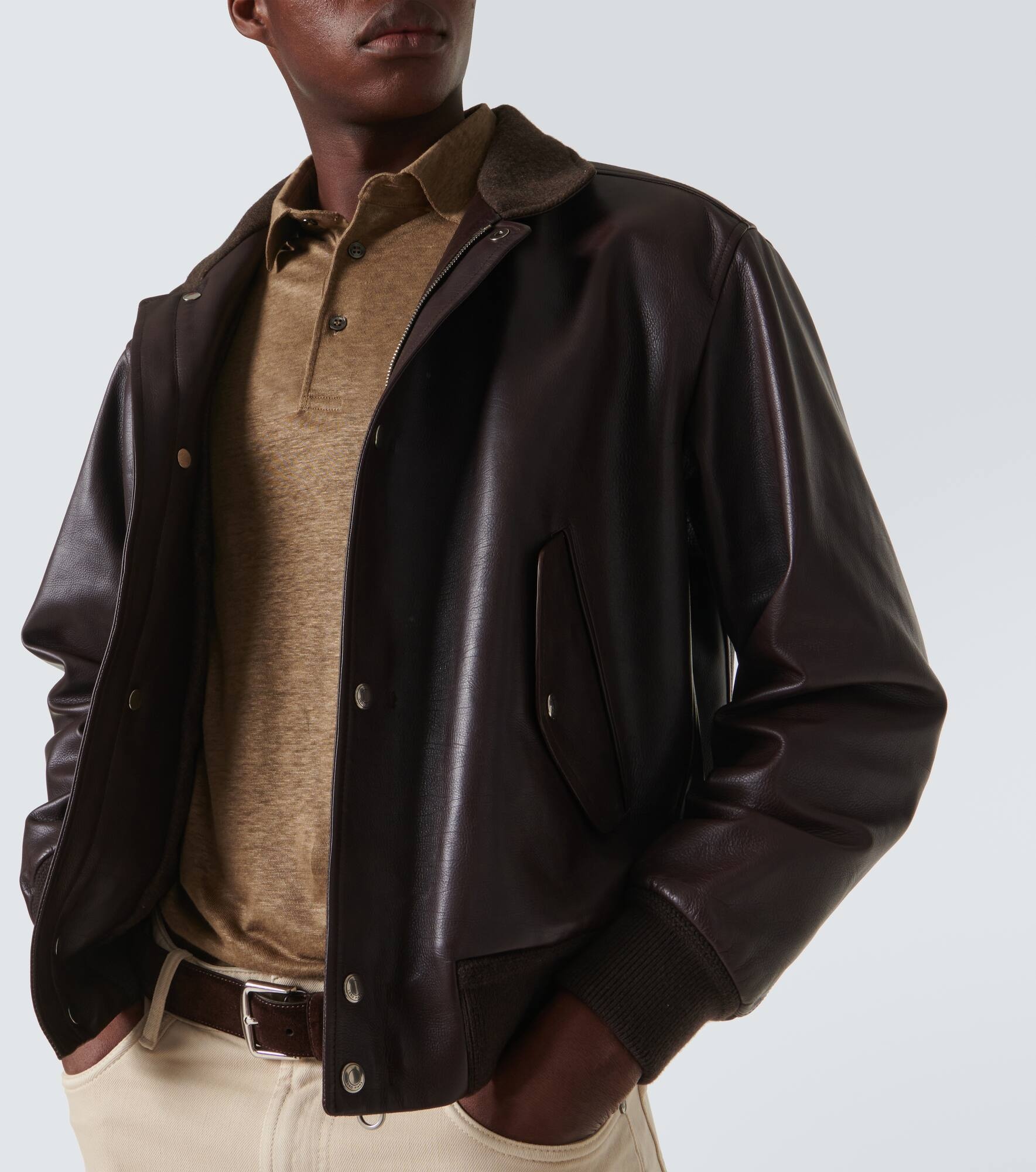 Linen polo shirt - 5