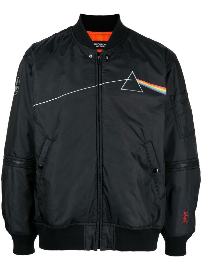 The Dark Side of the Moon-print bomber jacket 1
