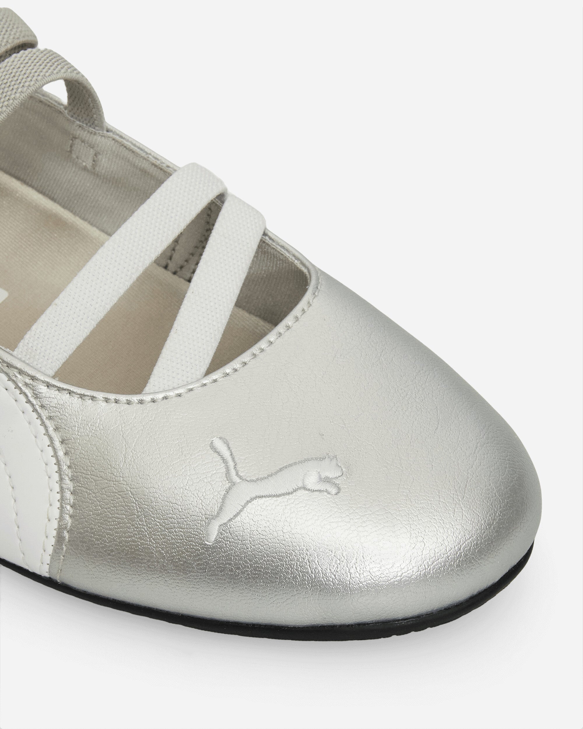 Women's Speedcat Ballet Metallic Shoes Silver / White - 7
