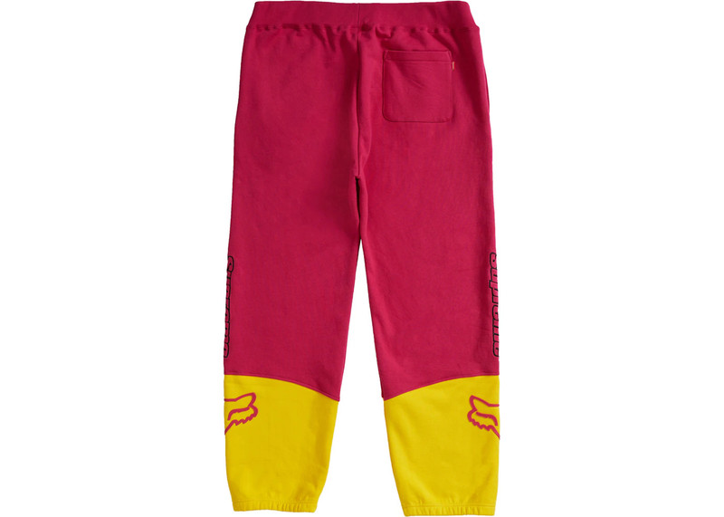Supreme Supreme Fox Racing Sweatpant Pink outlook