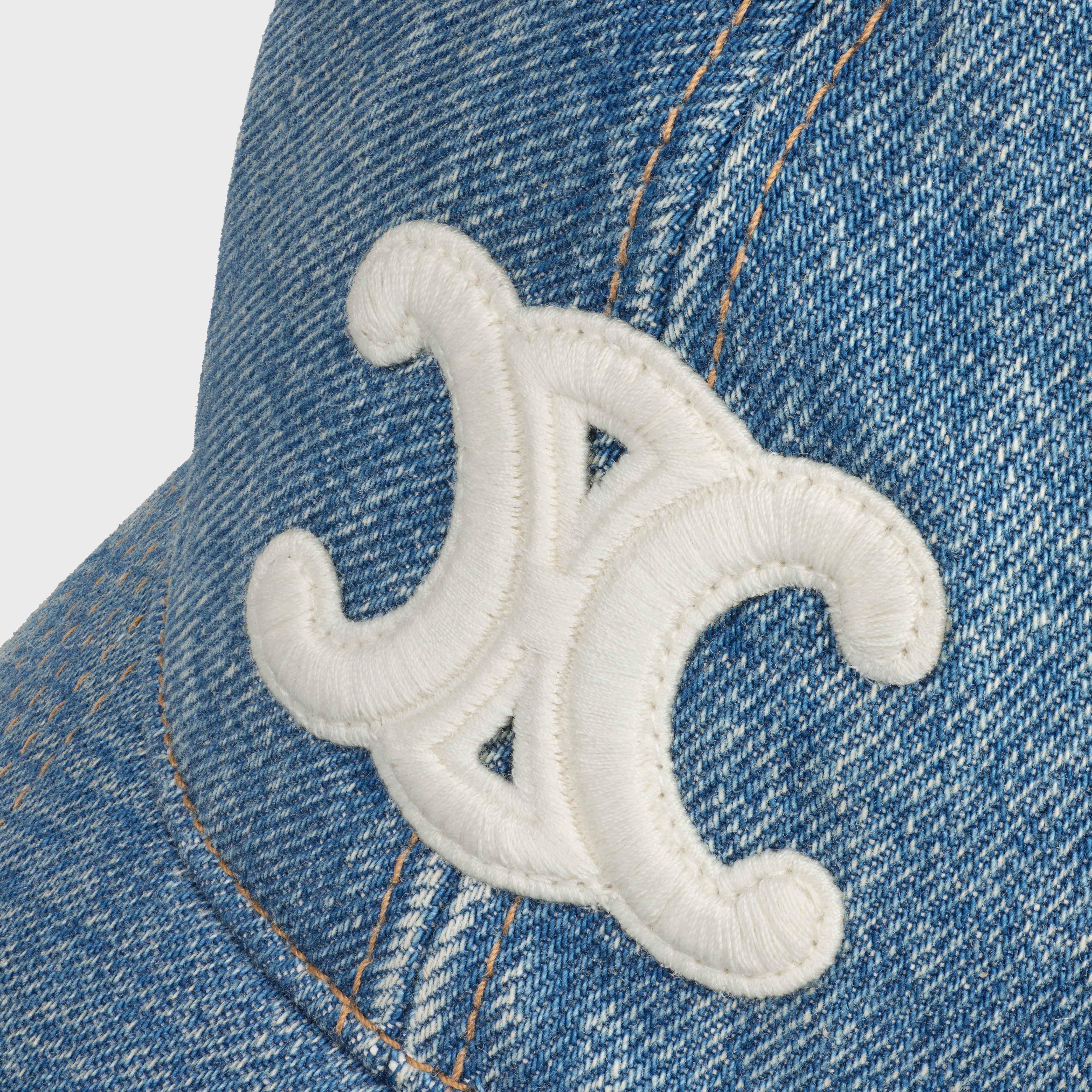 triomphe baseball cap in union wash denim - 5