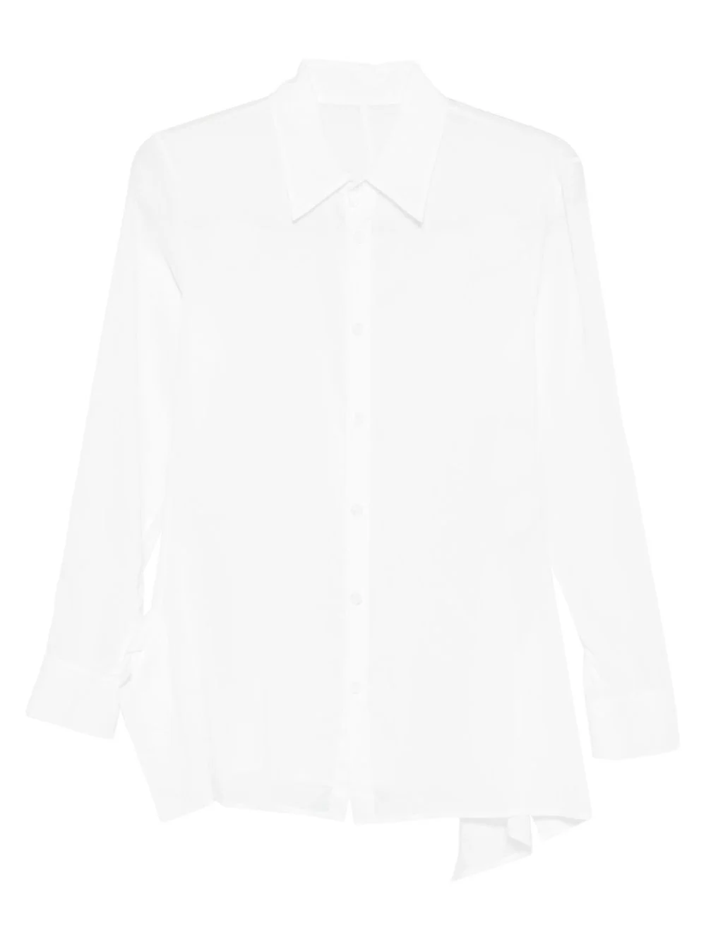 flared button-fastening shirt - 1