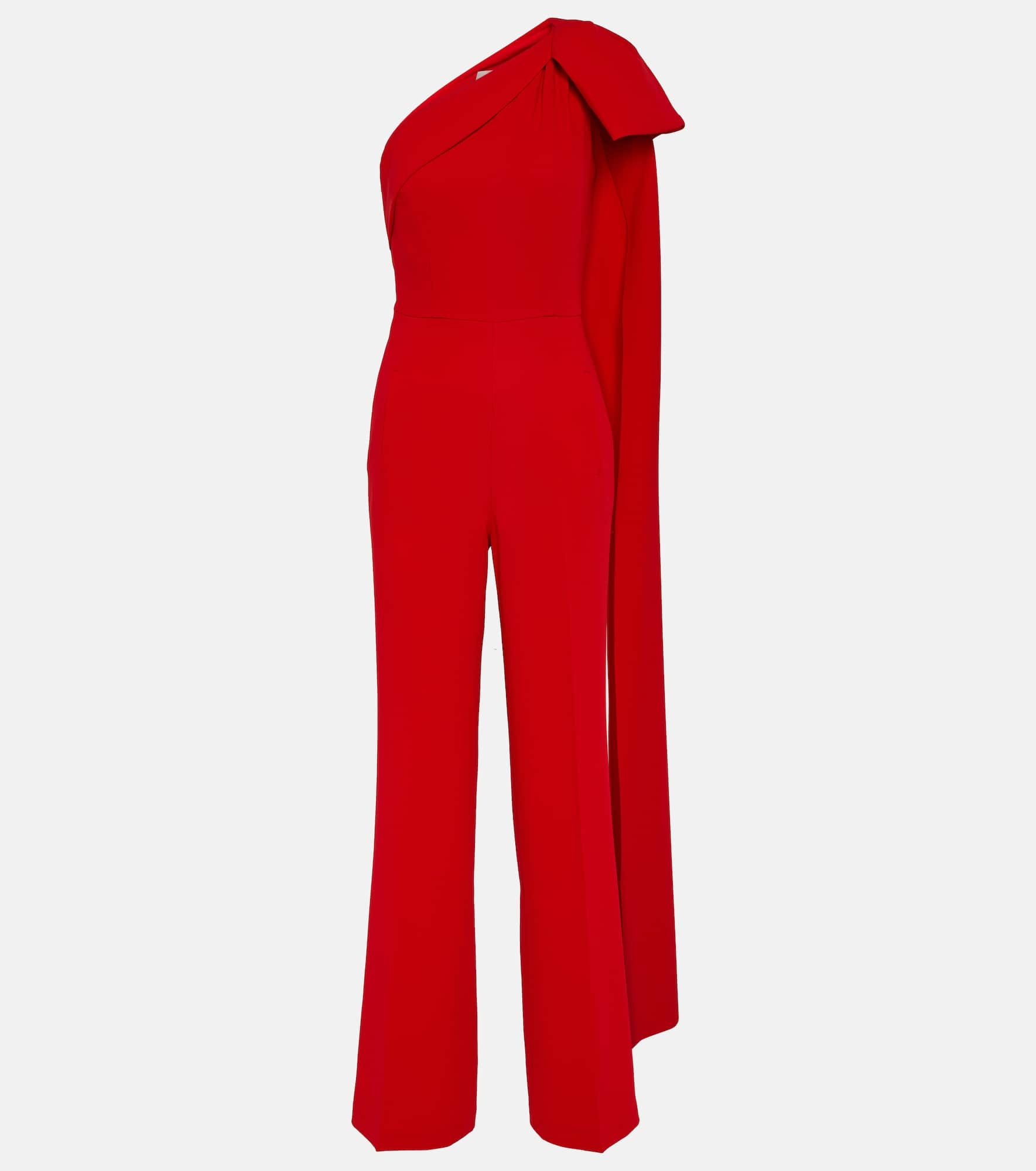 Bow-detail asymmetric cady jumpsuit - 1