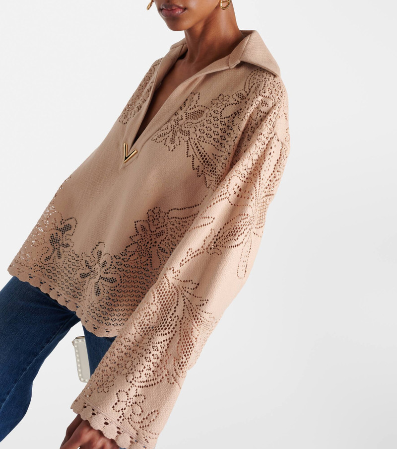 VGold guipure lace blouse 5