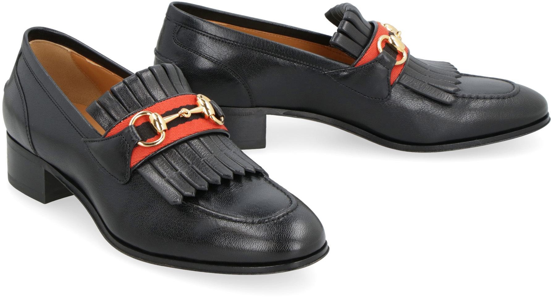 GUCCI HORSEBIT LEATHER LOAFERS - 3