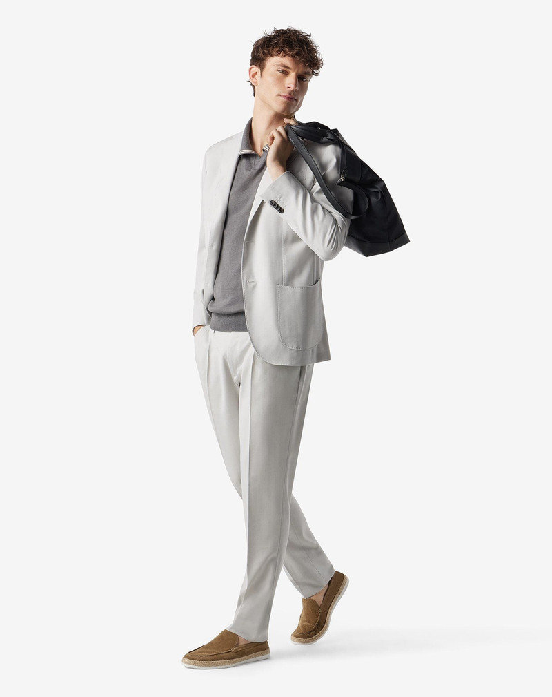 CORNELIANI Ice white pure wool suit outlook