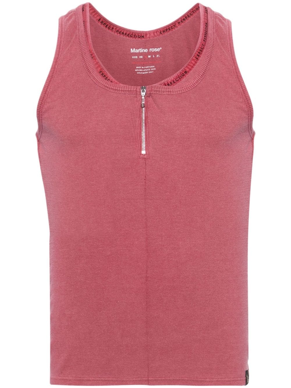 layered ribbed tank top - 1