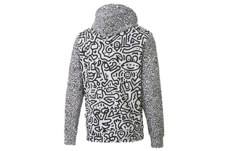 PUMA PUMA x MR DOODLE Crossover Embroidered logo Printing Graffiti Casual White 598640-02 outlook
