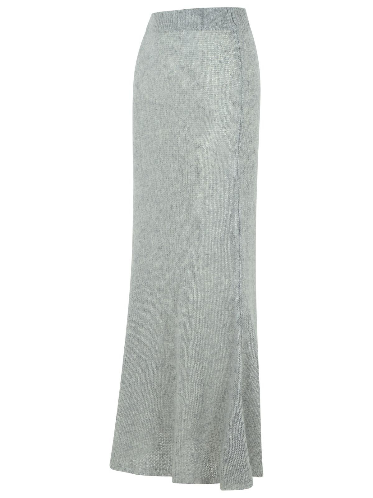 Lisa Yang 'Kelsy' Long Skirt In Grey Silk Blend Women - 2