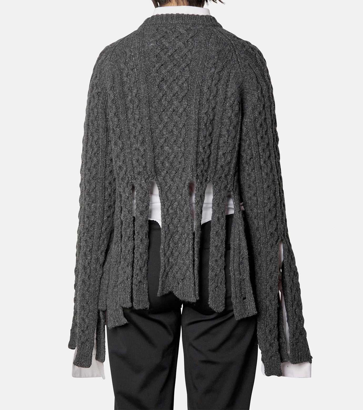 Shredded Knit Sweater - 3