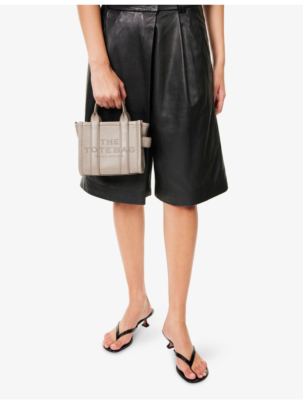 The Mini Leather Crossbody Tote Bag - 3